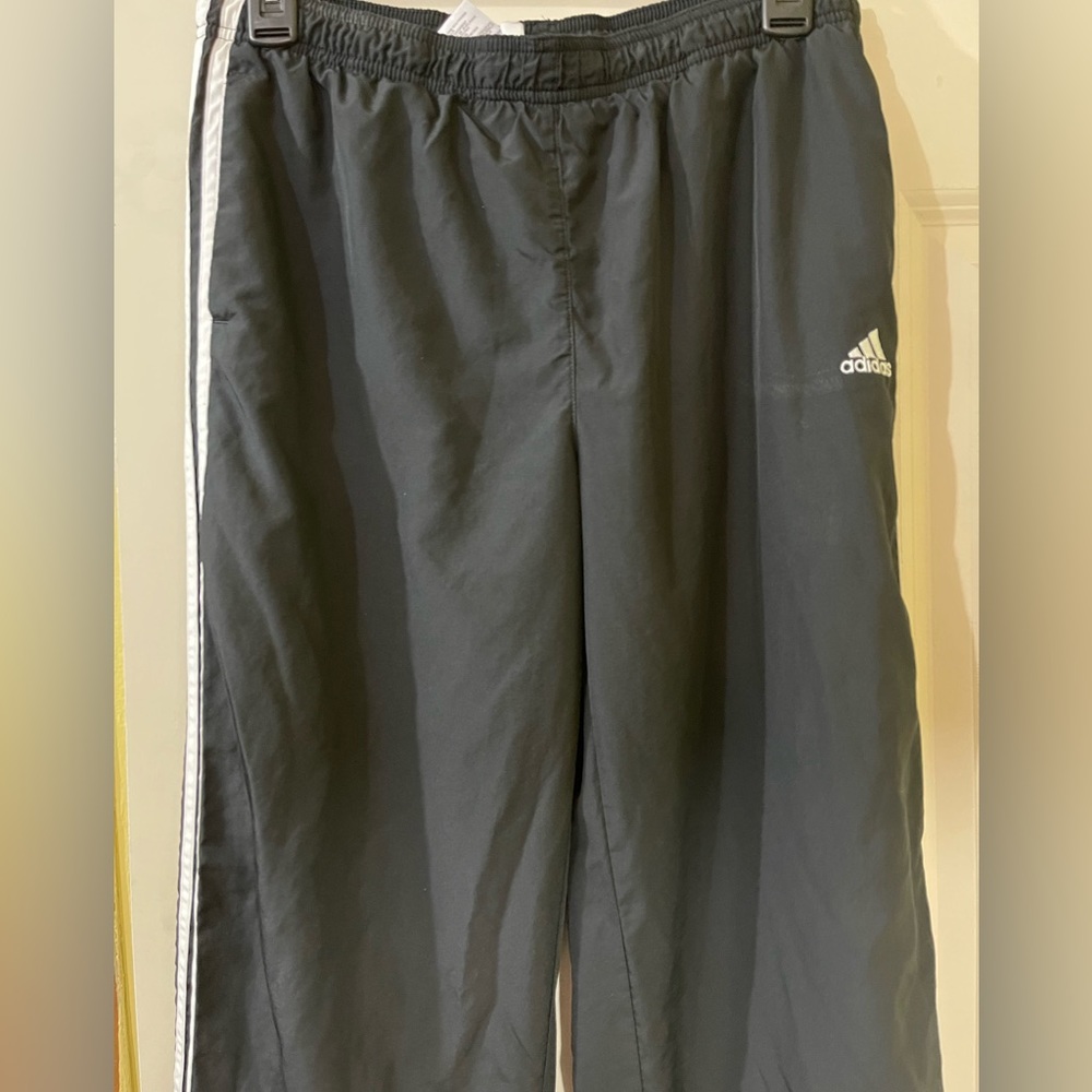Unisex black Adidas running pants